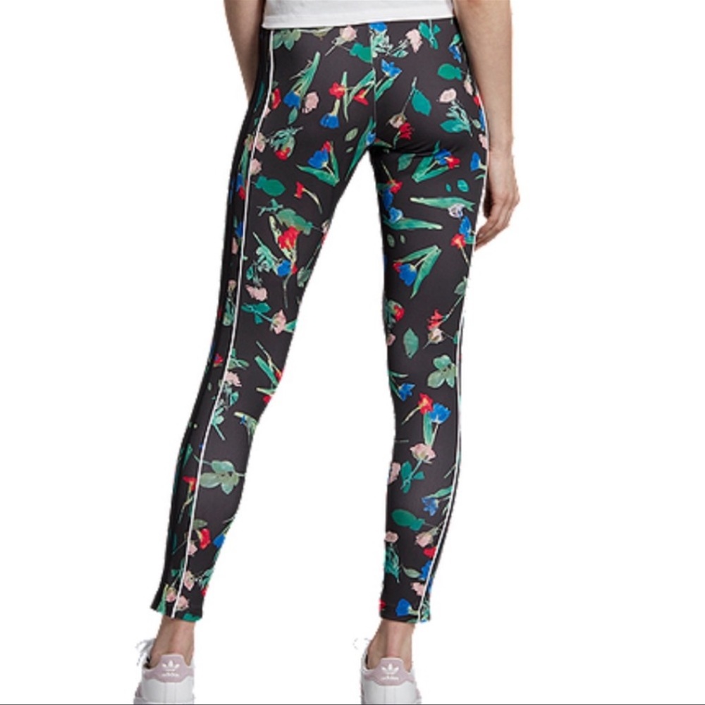 Adidas Floral Leggings - Picture 4 of 9